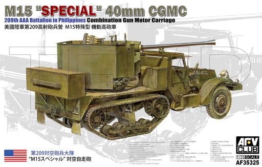 AFV Club 1/35 U.S. Army 209th Anti-Aircraft Artillery Battalion M15 special mobile anti-aircraft vehicle [PRE-ORDER]