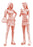 1/24 West End Girls in short skirts & boots (2 Figures Set) by Hasegawa 29102