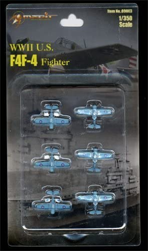 1/350 WWII U.S. F4F-4 FIGHTER PLANE (SET OF 6)