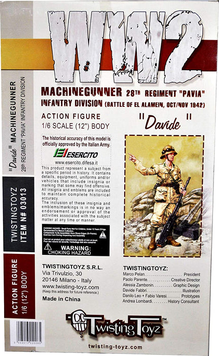 1/6 28th Regiment "PAVIA" Infantry Division Machine Gunner "Davide" w/ Breda By Twisting Toyz