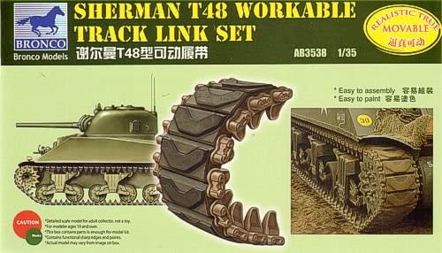 1/35 SHERMAN T48 WORKABLE TRACK LINK SET - BRONCO MODELS