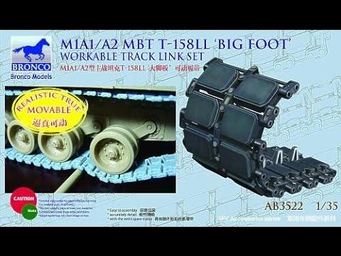 1/35 M1A1/A2 MBT T-158LL 'BIG FOOT' WORKABLE TRACK LINK SET