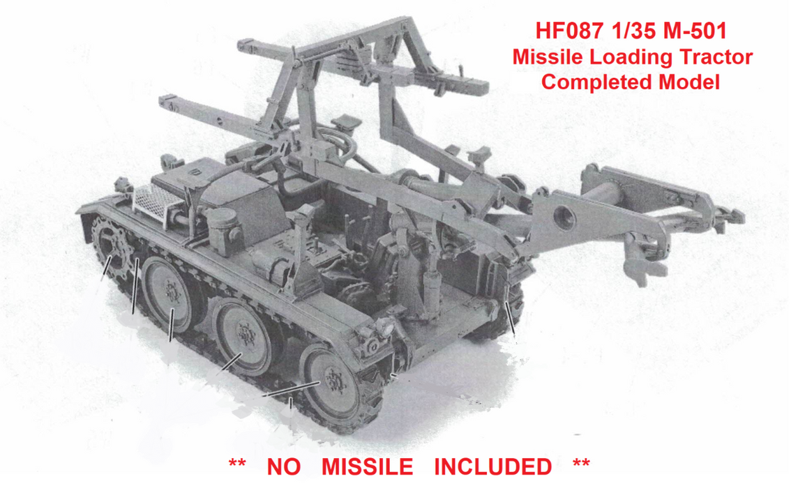 HOBBY FAN 1/35 M-501 MISSILE LOADING TRACTOR (MISSILE NOT INCLUDED)