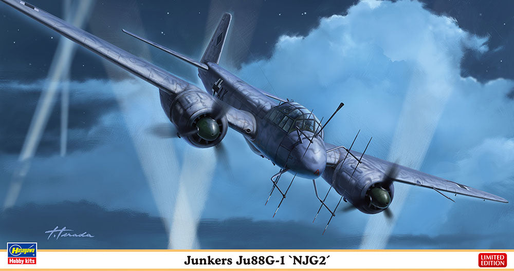 1/72 Junkers Ju88G-1 NJG2 Night Fighter with special cannon by Hasegawa