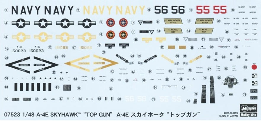 1/48 A-4E Sky Hawk with “Top Gun” marking by Hasegawa 07523