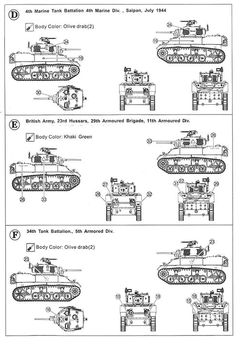 1/35 M5A1 LIGHT TANK, EARLY PRODUCTION  by AFV CLUB AF35105