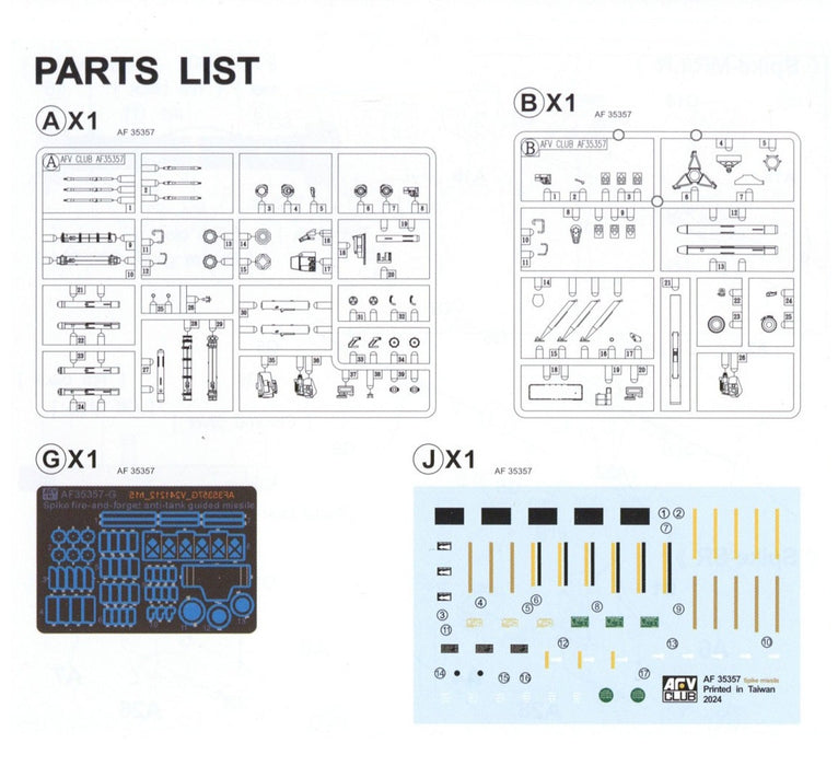 1/35 Spike Anti-tank Guide Missile System by AFV Club AF35357