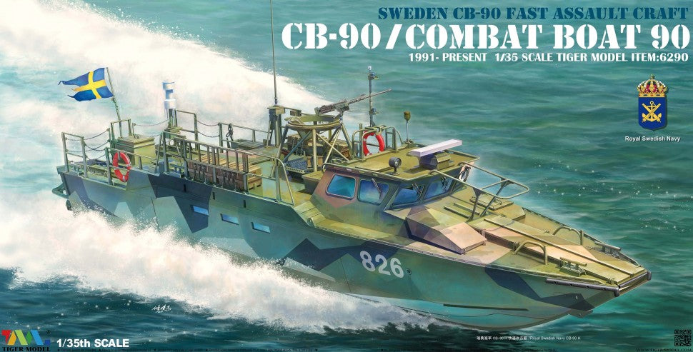 1/35 Sweden CB-90/Combat Boat 90 by Tiger Model 6290