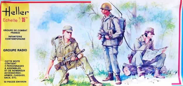 1/35 Heller Echelle Groupe Radio Infanterie Contemporaine #138 Combat Group France