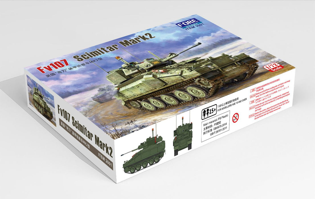 1/72 Scimitar Mk2 CVR (T) Light Tank by ForeArt Hobby — Legends Toys ...