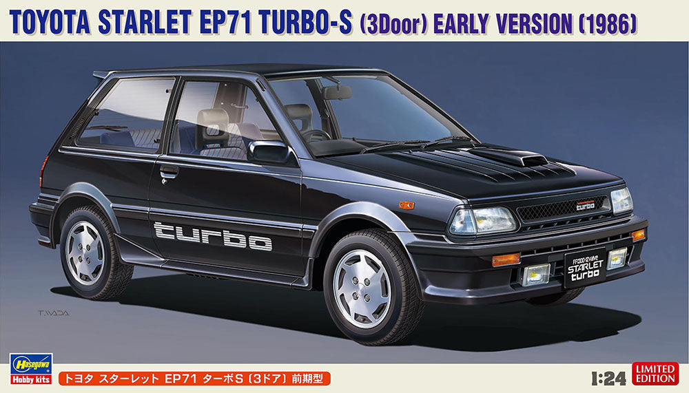 Hasegawa HAS-20687 1/24 Toyota STARLET EP71 TURBO-S (3 Doors) Early model 1986