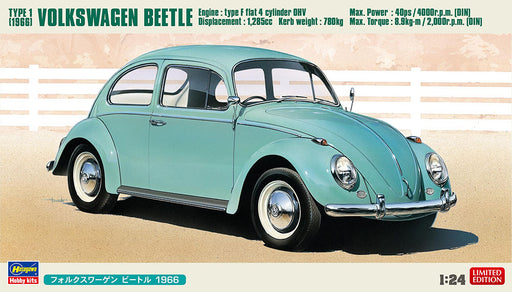 1/24 VW Beetle Type1 Left Hand Drive 1966 by Hasegawa