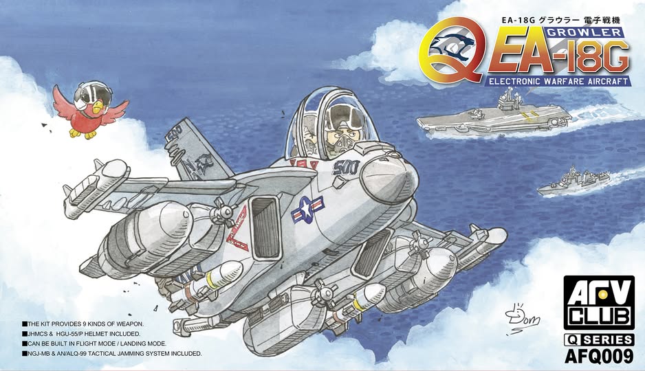 AFQ009 QEA-18G Growler with removable stores by AFV Club