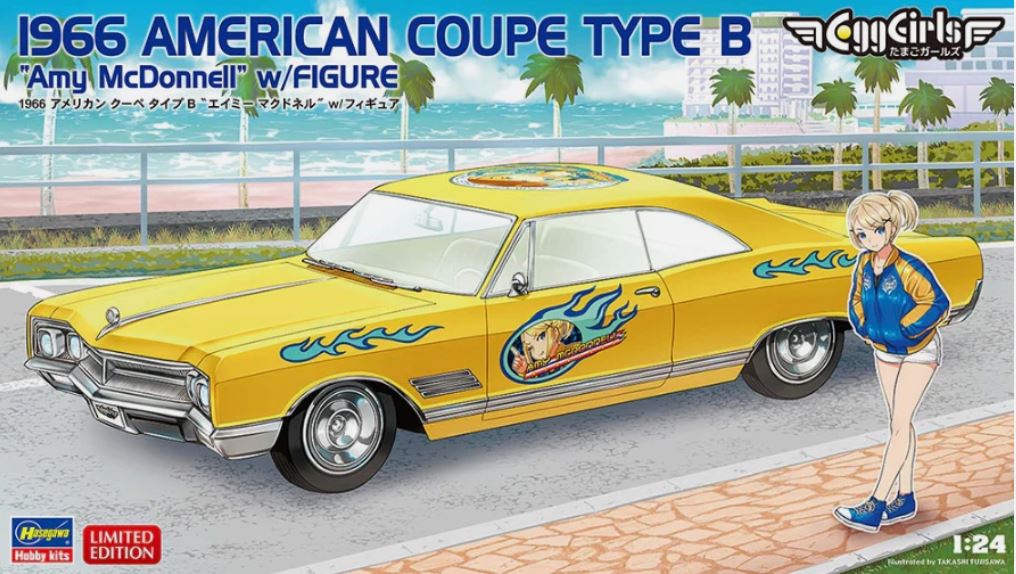 1/24 1966 American Coupe Type B "Amy McDonnell" w/ Figure Hasegawa 52758