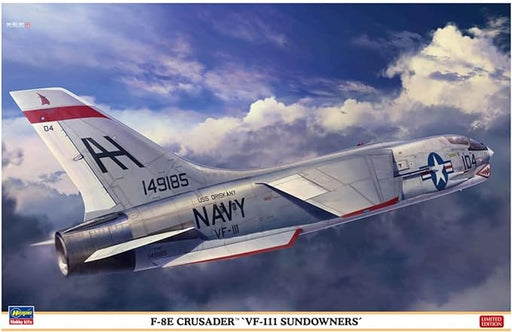 1/48 F-8E Crusader VF111 Sundowners Model Kit, Multi-Colour HAS-07524