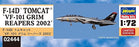 Hasegawa 02444 1/72 F-14D Tomcat VF-101 Grim Reapers 2002 Model Kit, Multi-Colour