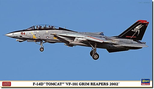 Hasegawa 02444 1/72 F-14D Tomcat VF-101 Grim Reapers 2002 Model Kit, Multi-Colour