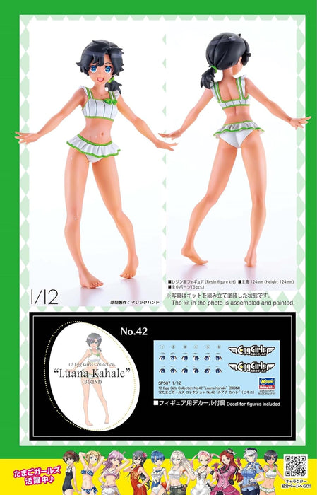 Hasegawa 1/12 Egg Girls Collection No.42 Luana Kahare (Bikini) Unpainted Resin Kit SP587 HAS-52747