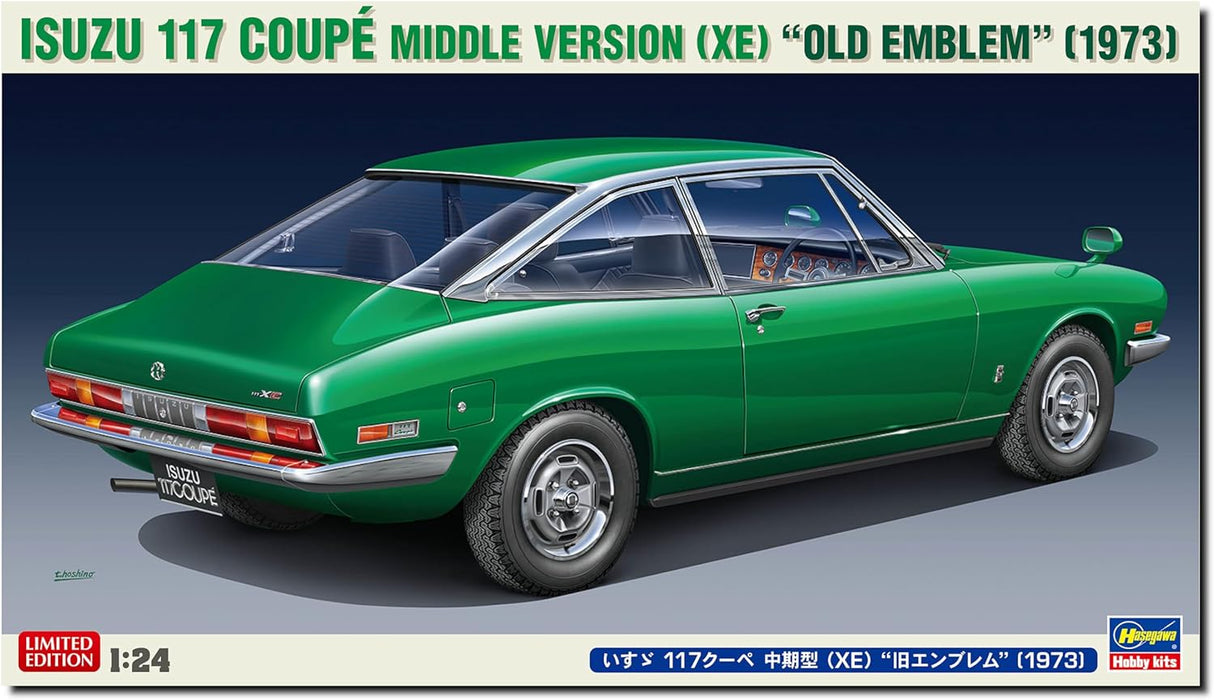 Hasegawa 1/24 Isuzu 117 Coupe Medium (XE) Old Emblem 1973 Plastic Model