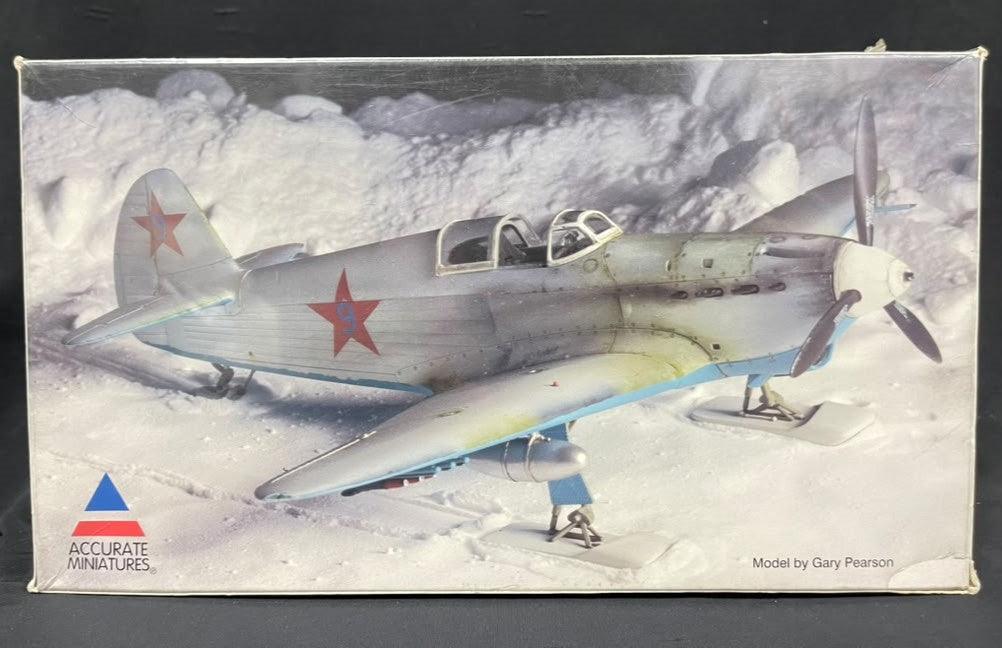 1/48 Yakovlev YAK-1 Highly Detailed SKI Equipped Soviet Air Force Fighter Accurate Miniatures #3423