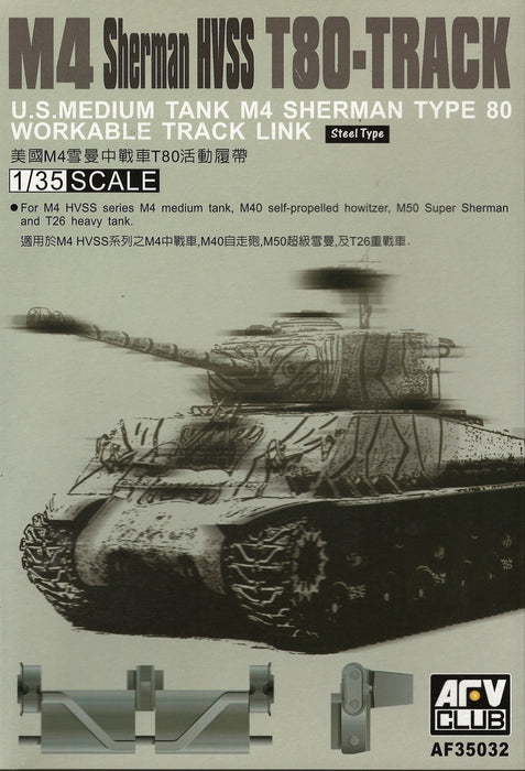 1/35 M4 SHERMAN HVSS T80 TRACK by AFV CLUB AF35032