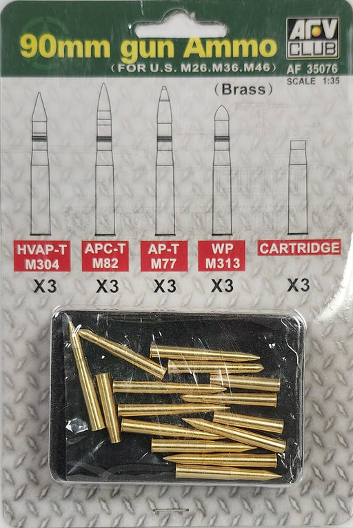 1/35 90mm GUN AMMO AFV CLUB AF35076