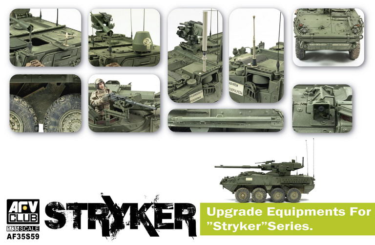 1/35 UPGRADE EQUIPMENTS FOR "STRYKER" SERIES by AFV CLUB AF35S59
