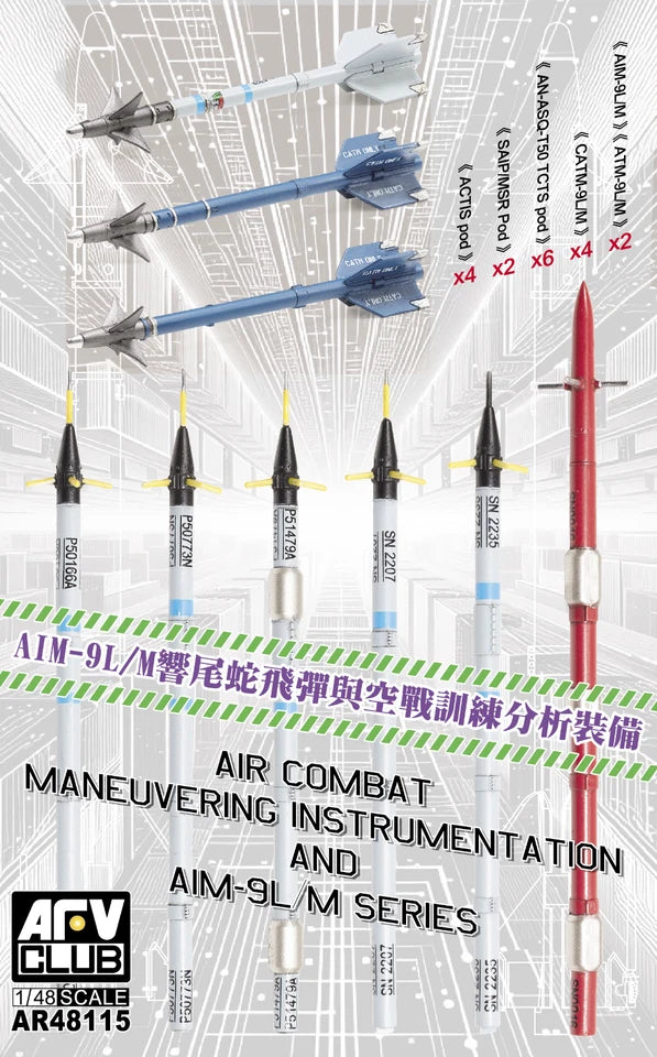 AIR COMBAT MANEUVERING INSTRUMENTATION & AIM-9L/M MISSILES AFV Club AR48115