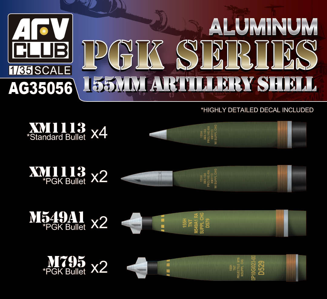 1/35 155MM ARTILLERY SHELL PGK SERIES AG35056