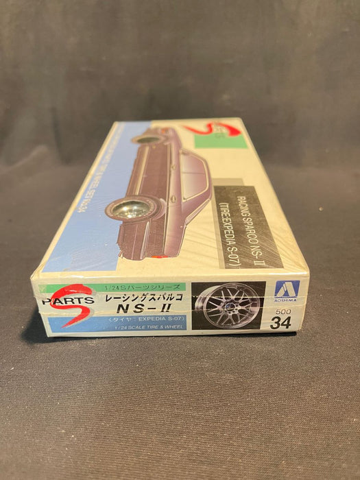 1/24 RACING SPARCO NS-II WHEELS AND TIRES BY AOSHIMA