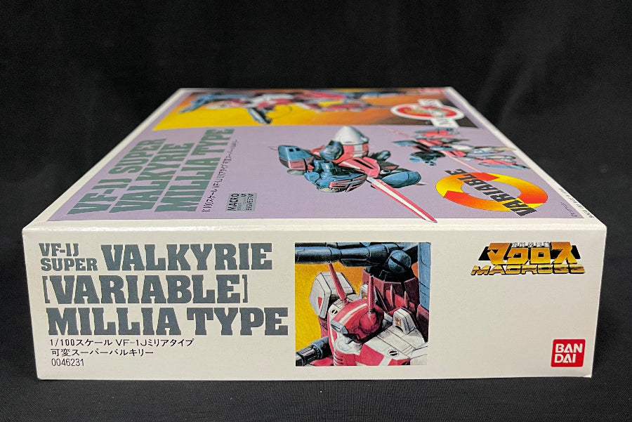 1/100 MACROSS 15th ANNIVERSARY VF-1J SUPER VALKYRIE MILLIA TYPE VARIABLE By BANDAI No. 0046231