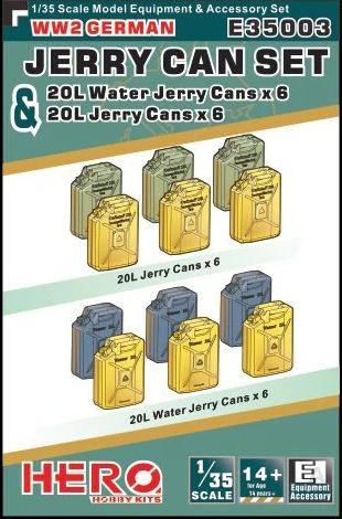 1/35 Jerry Can Set Hero Hobby Kits HRO-E35003