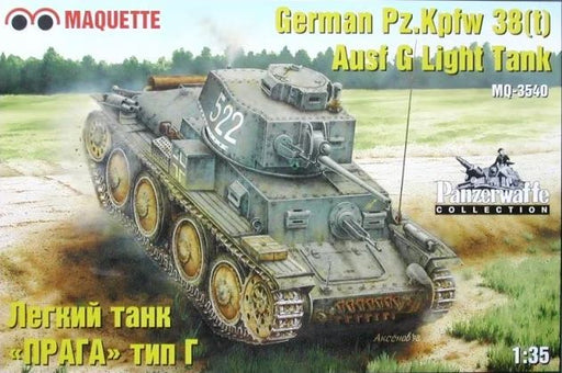 MAQUETTE Model GERMAN Pz.Kpfw 38 (t) Ausf G LIGHT TANK Kit #MQ-3540