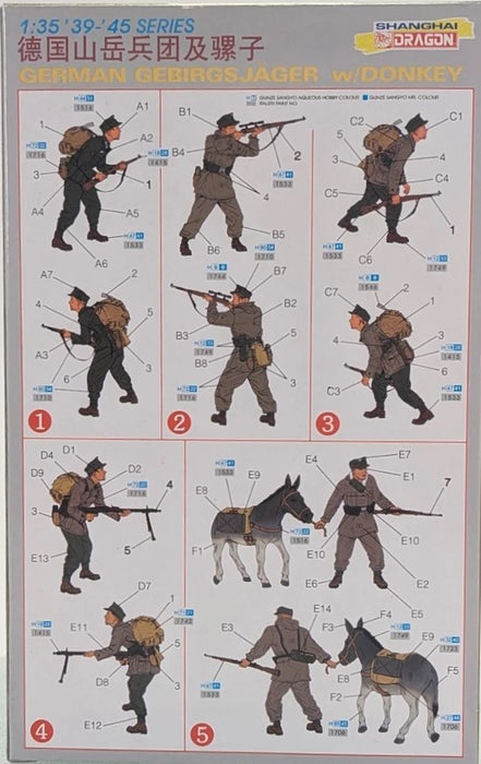1/35 GERMAN GEBIRGSJAGER with DONKEY - 6078