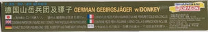 1/35 GERMAN GEBIRGSJAGER with DONKEY - 6078