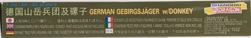 1/35 GERMAN GEBIRGSJAGER with DONKEY - 6078