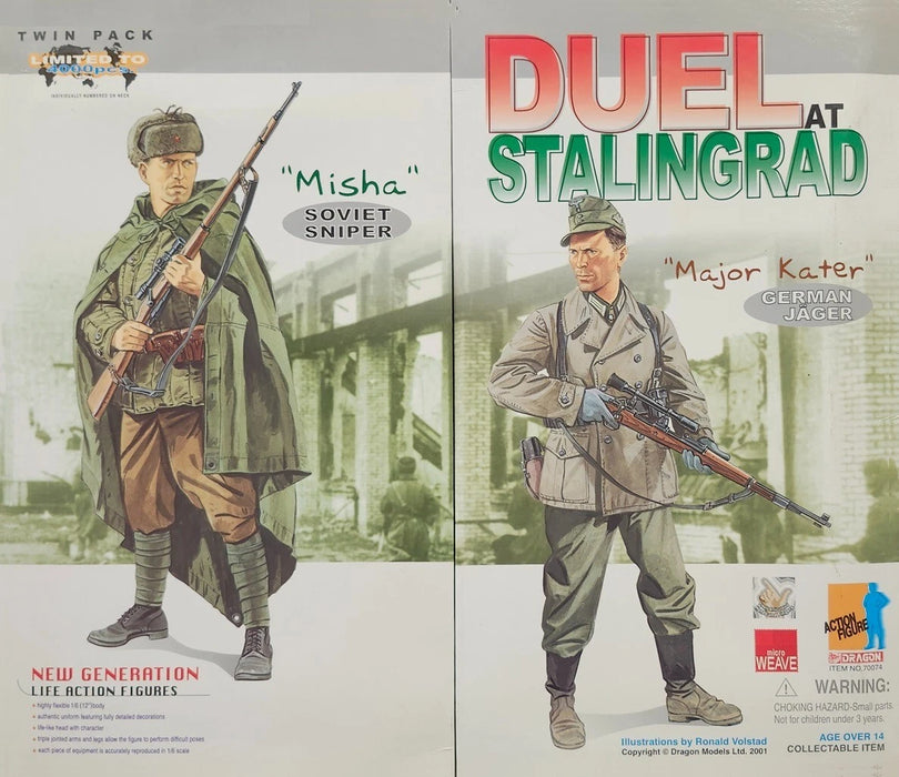 1/6 Duel at Stalingrad (Enemy at the Gate) 2 figures Set – RARE- Dragon 70074