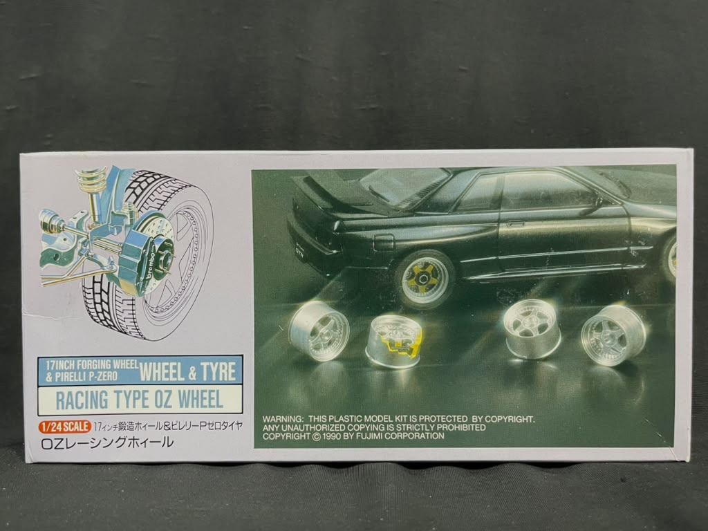 1/24 RACING TYPE OZ WHEEL P - ZERO WHEEL & TIRE SET FUJIMI IU19