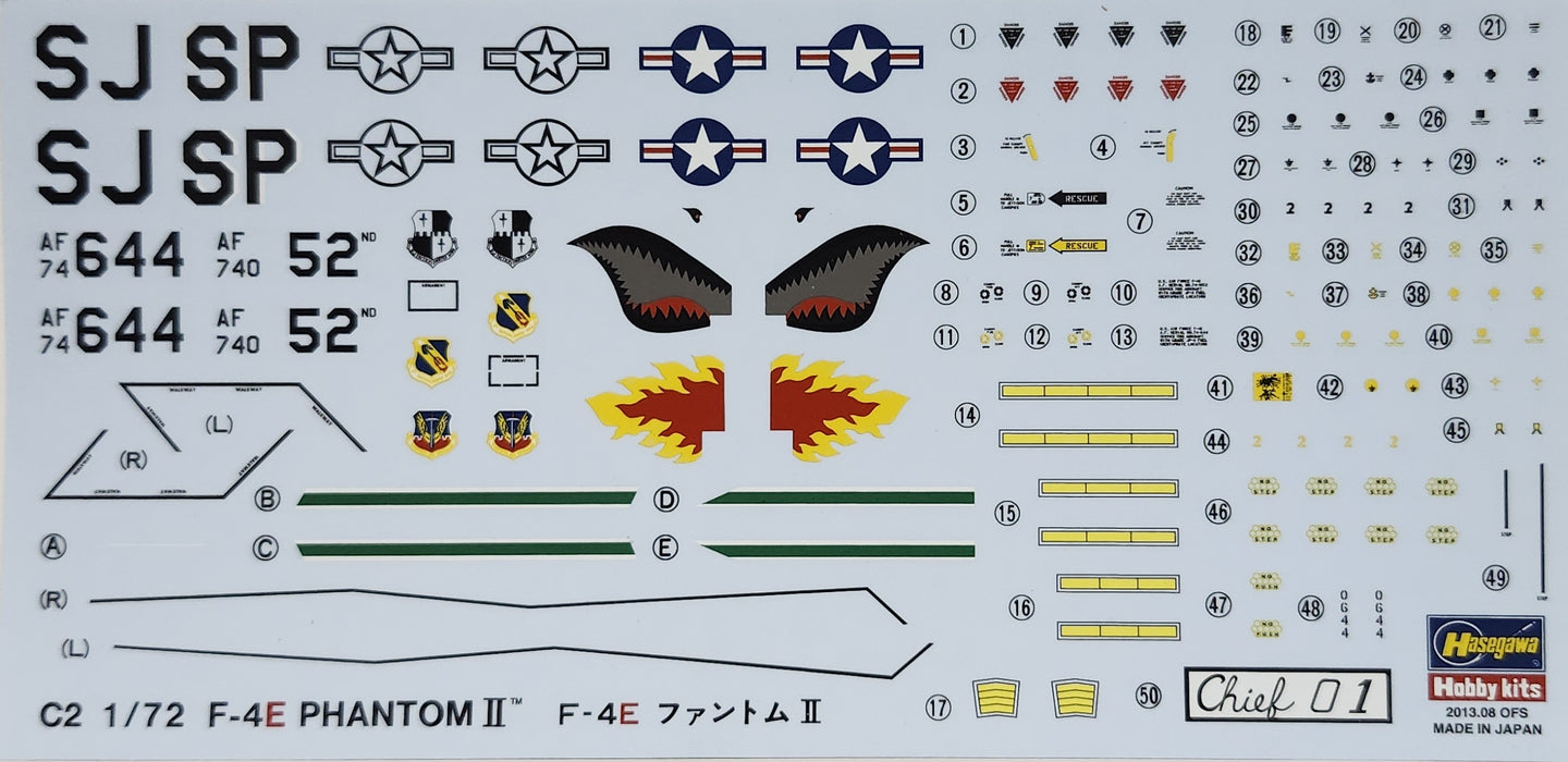 1/72 F-4E PHANTOM II HASEGAWA 00332