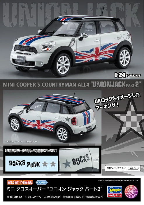 1/24 Mini Cooper S Countryman All 4 Union Jack Hasegawa 20532