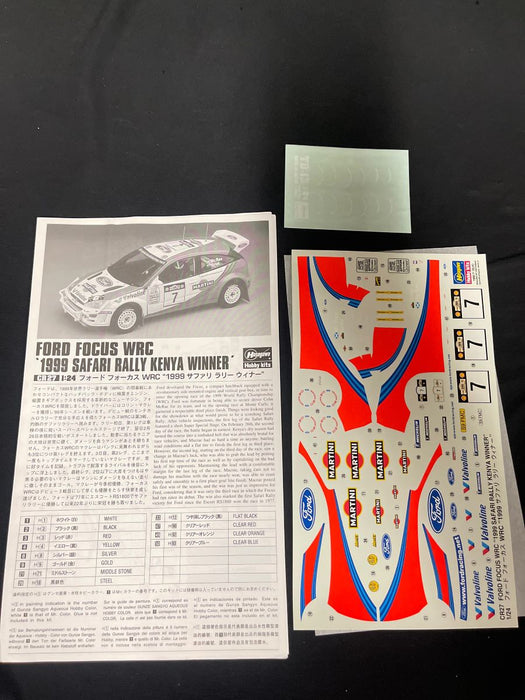 1/24 Ford Focus WRC "1999 Safari Rally Kenya Winner" CR-27 Hasegawa 25027