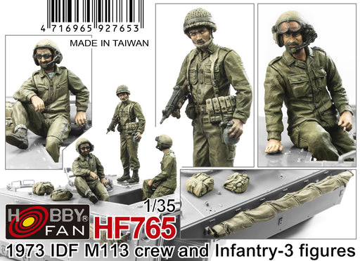 1/35 1973 IDF M113 CREW AND INFANTRY (3 FIGURES) HFV-765