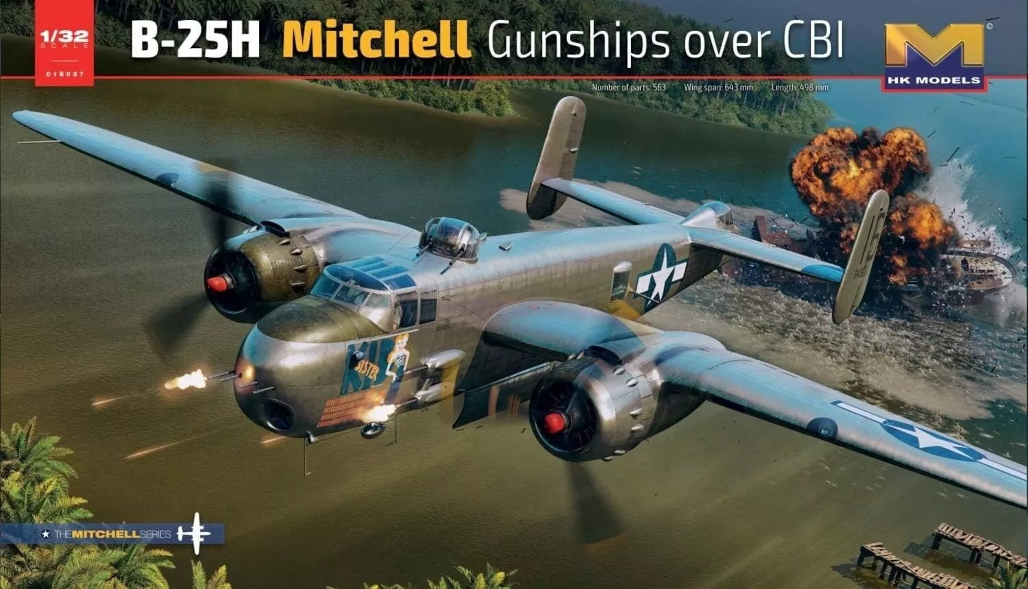 1/32 B-25H Mitchell Gunships over CBI by Hong Kong Model