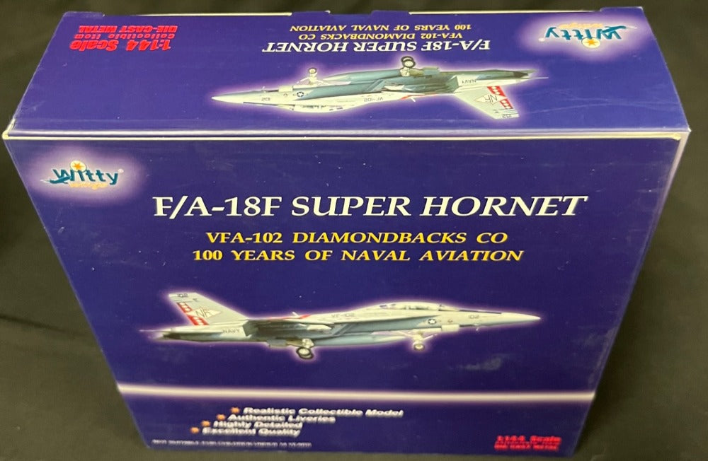 1/144 F/A18F SUPER HORNET VFA-102 DIAMONDBACKS WITTY WING #144/07001
