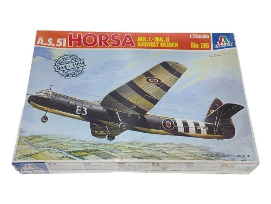 1/72 A.S.51 HORSA MK.I/MK.II ASSAULT GLIDER 50th ANNIVERSARY D-DAY 1944-1994 ITALERI No. 116