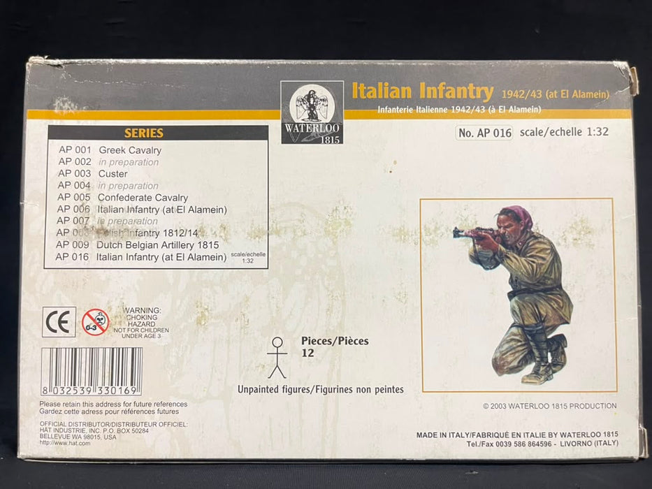 1/32 Italian Infantry 1942/43 ( at El Alamein) Waterloo 1815 No. AP016