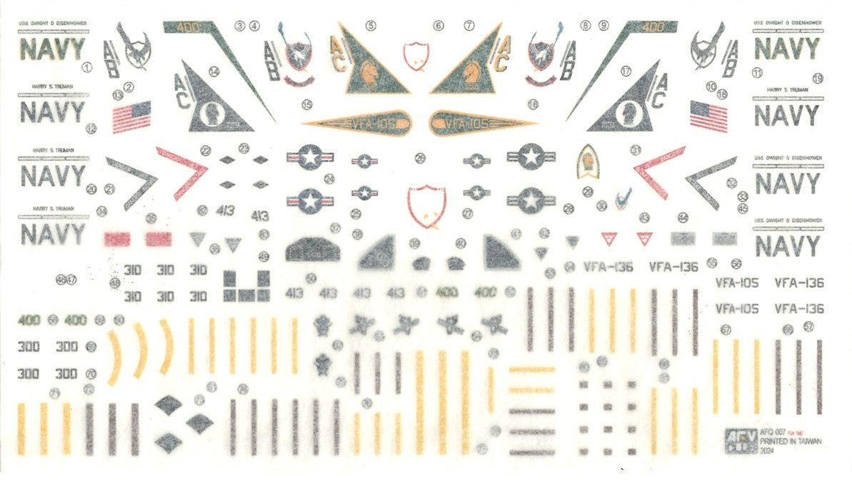 AFQ007 QEA-18E Super Hornet with removable stores by AFV Club
