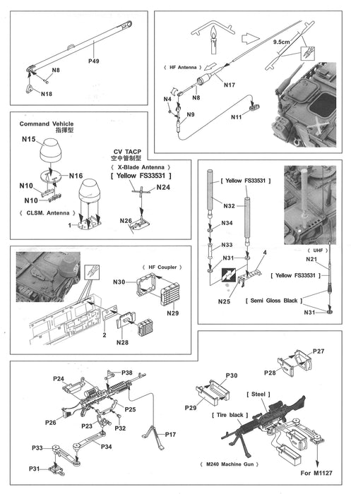 1/35 UPGRADE EQUIPMENTS FOR "STRYKER" SERIES by AFV CLUB AF35S59