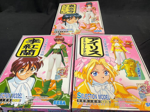 SEGA 3 x SELECTION MODEL SERIES 01 / 02 / 03 Sakura Wars FIGURINES (SOLD AS SET)