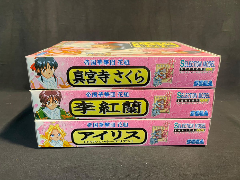 SEGA 3 x SELECTION MODEL SERIES 01 / 02 / 03 Sakura Wars FIGURINES (SOLD AS SET)
